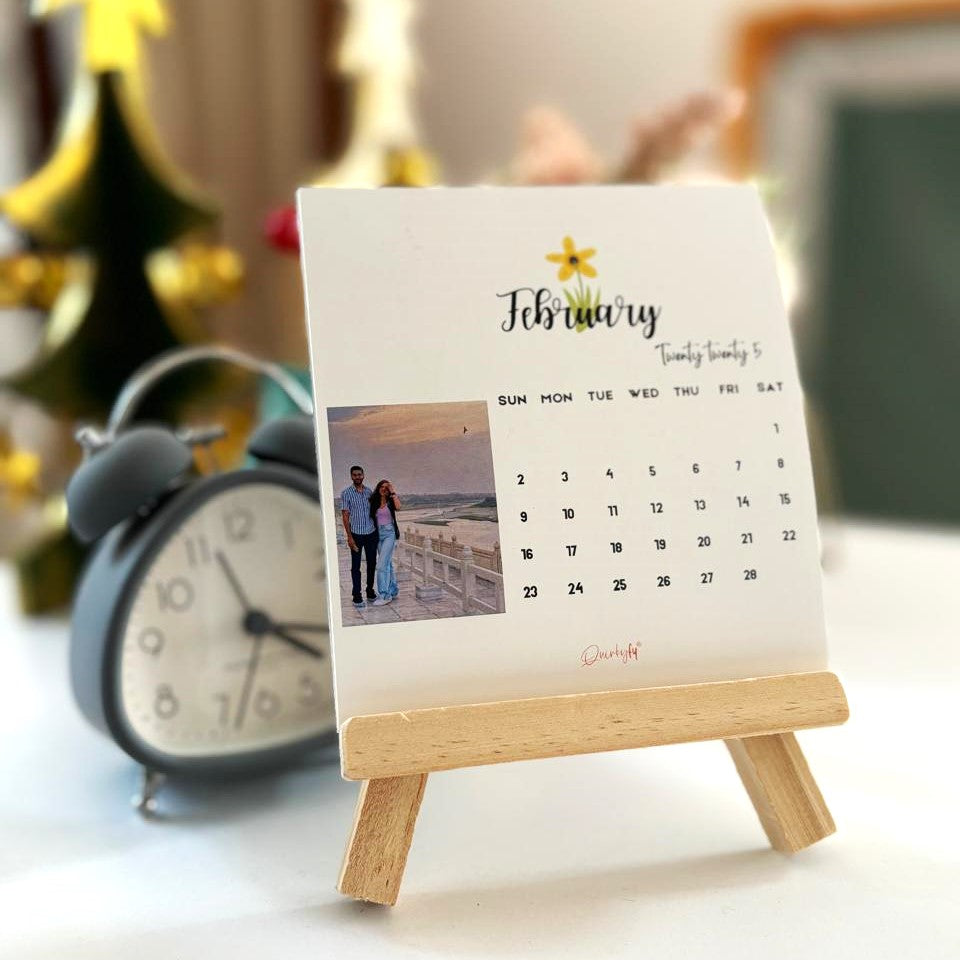 Peronalised Easel Calendar 2025
