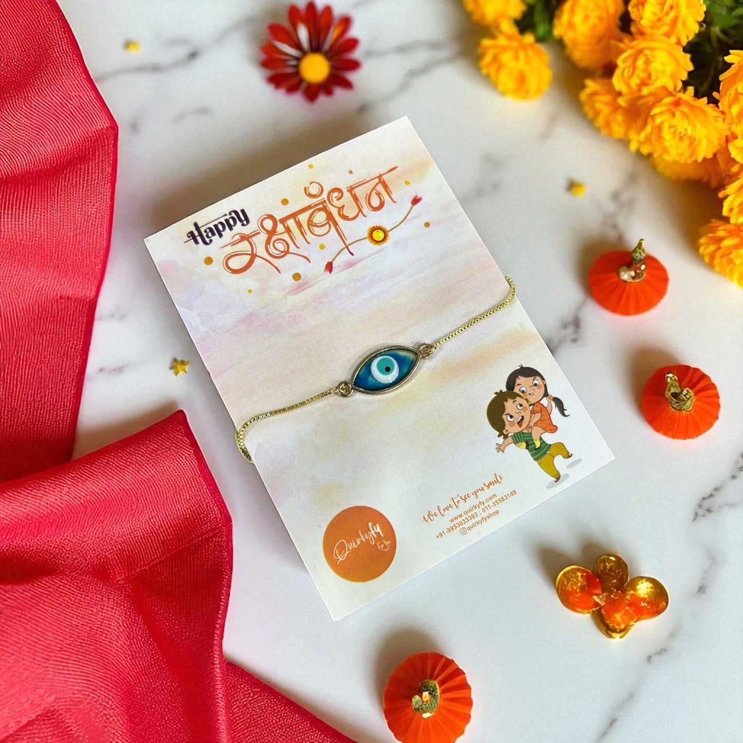 Evil Eye Charm Rakhi