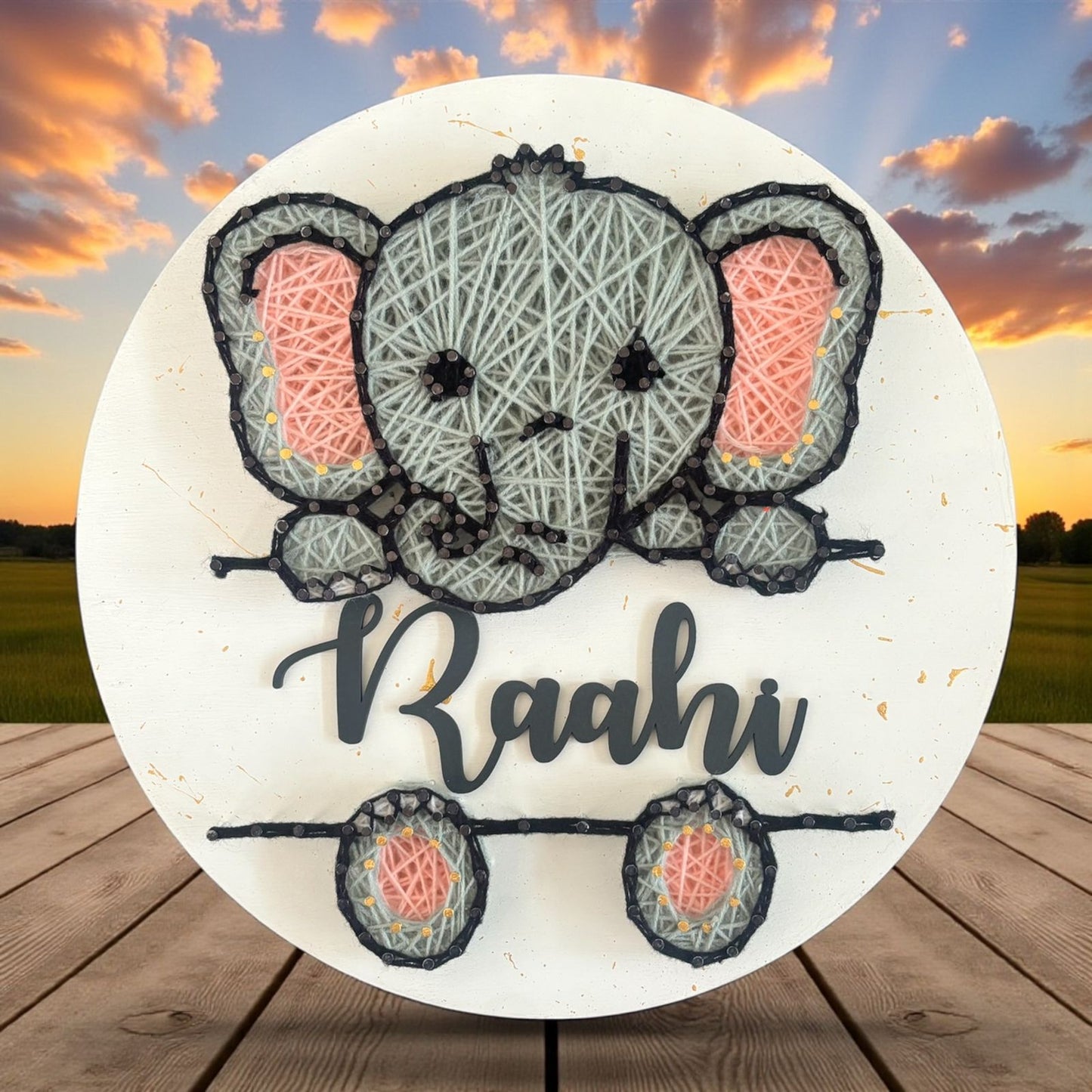 Cute Elephant string art