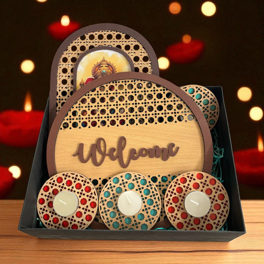 The Rattan Styled Diwali Hamper