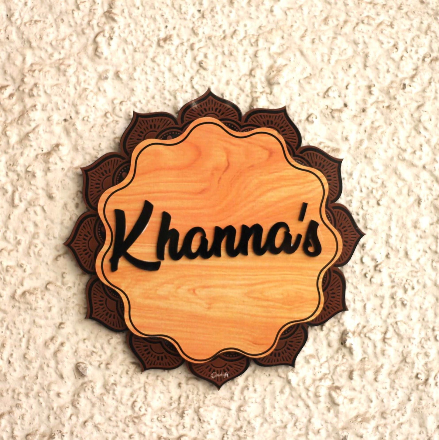 The Floral Mandala Nameplate