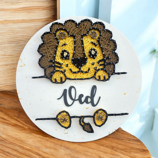 Shersingh String art nameplate