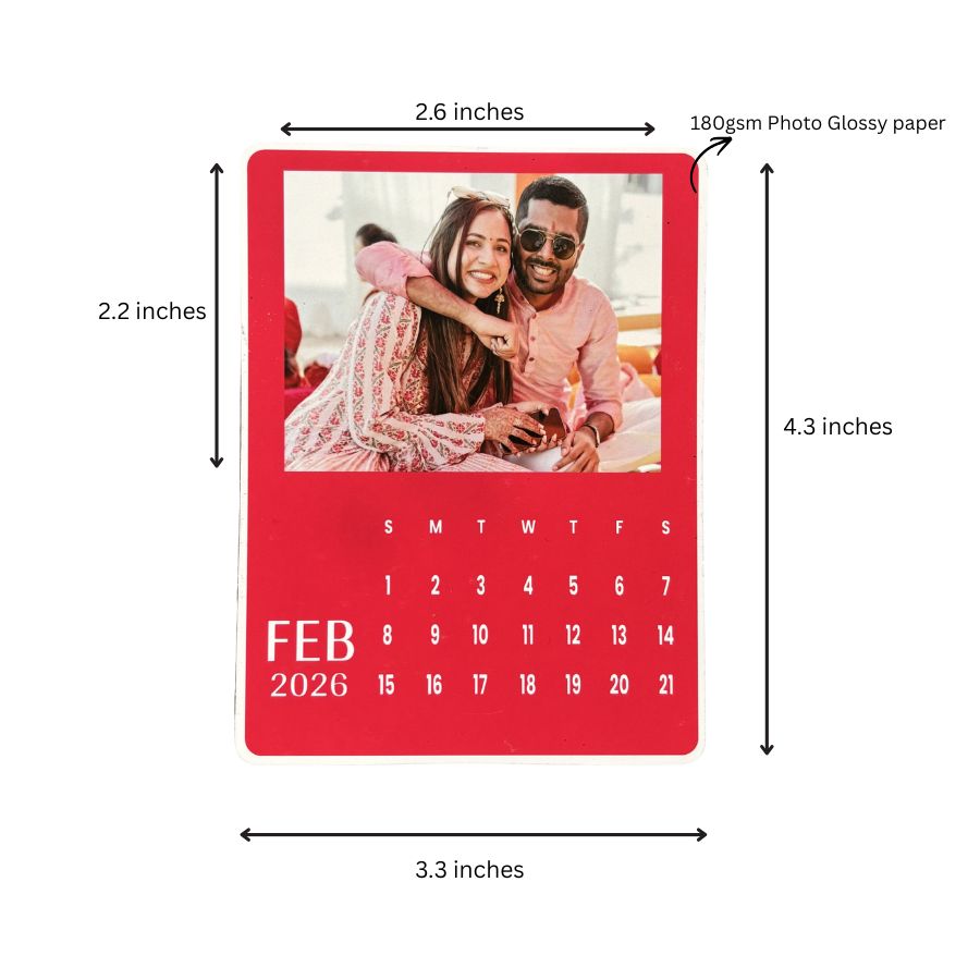 Personalized Magnetic Calendar