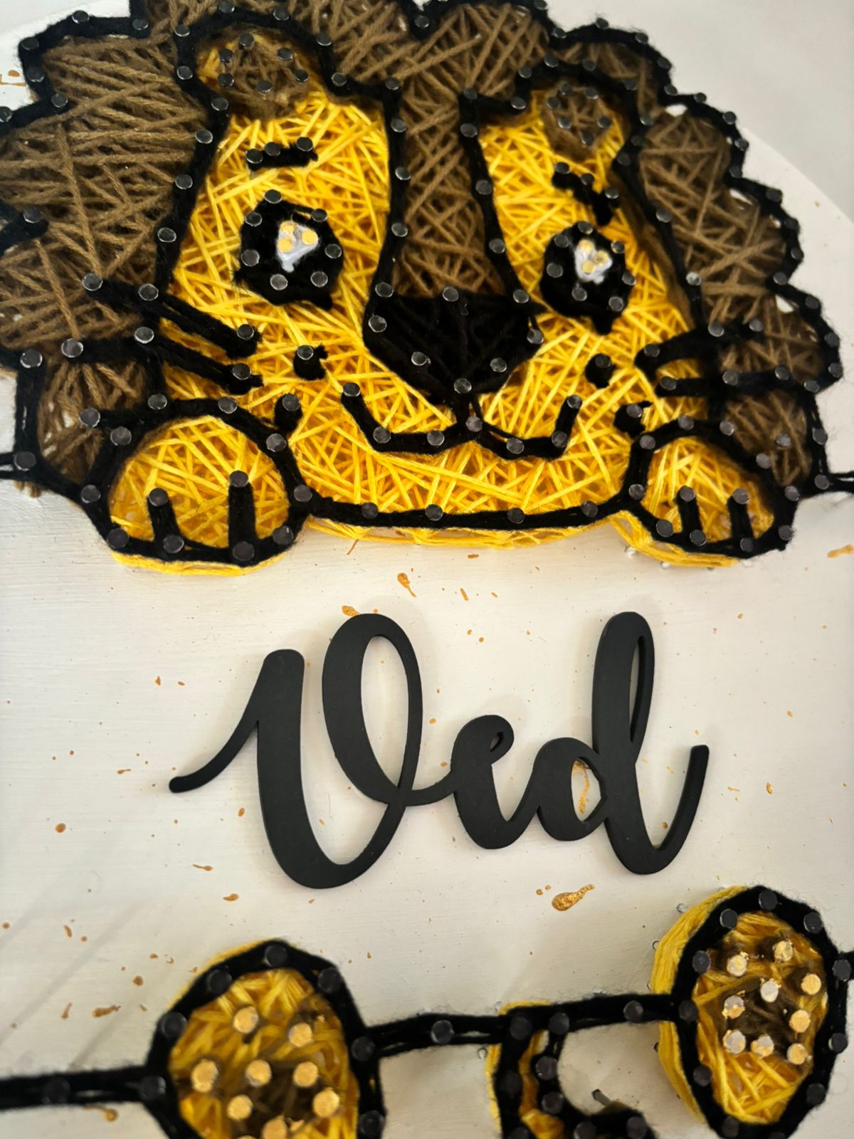 Shersingh String art nameplate
