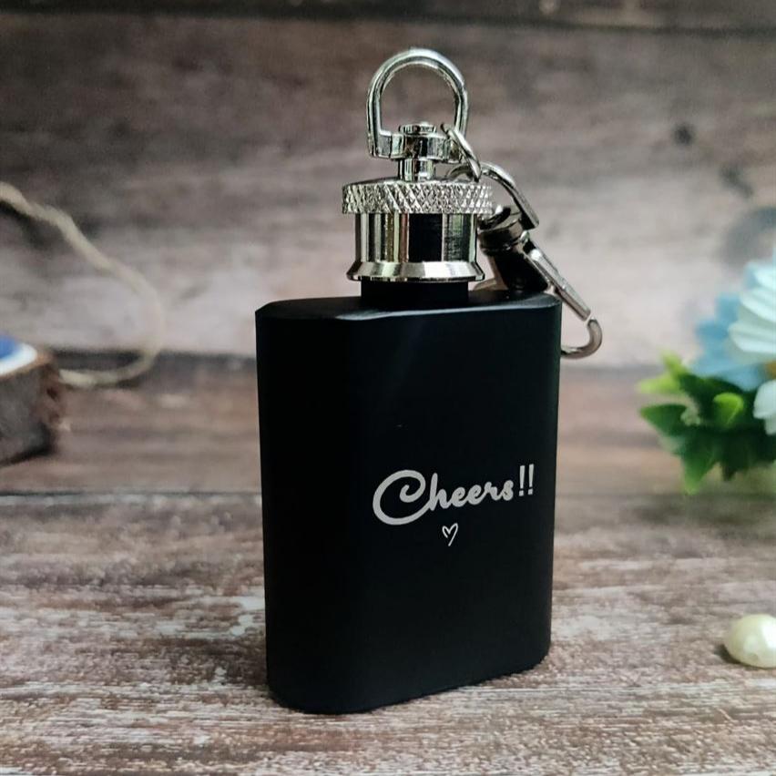 Cheers 30ml Hipflask Keychain