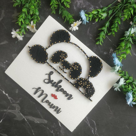 Panda Nameplate Single Plank